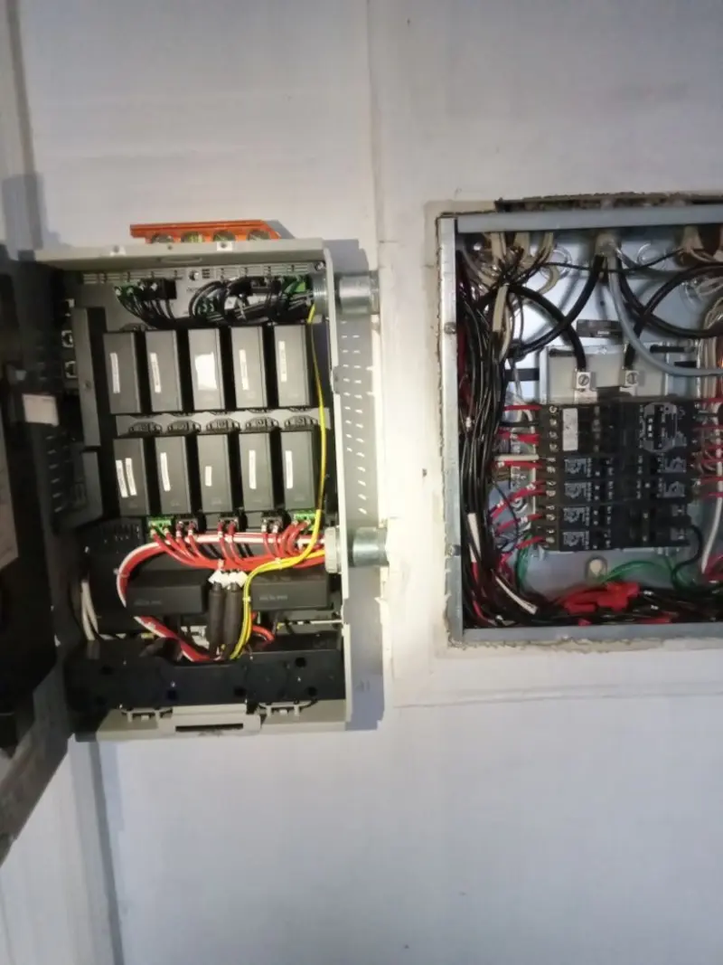 Electrical panel upgrade completed for Security Camera Wiring in Oliver Springs